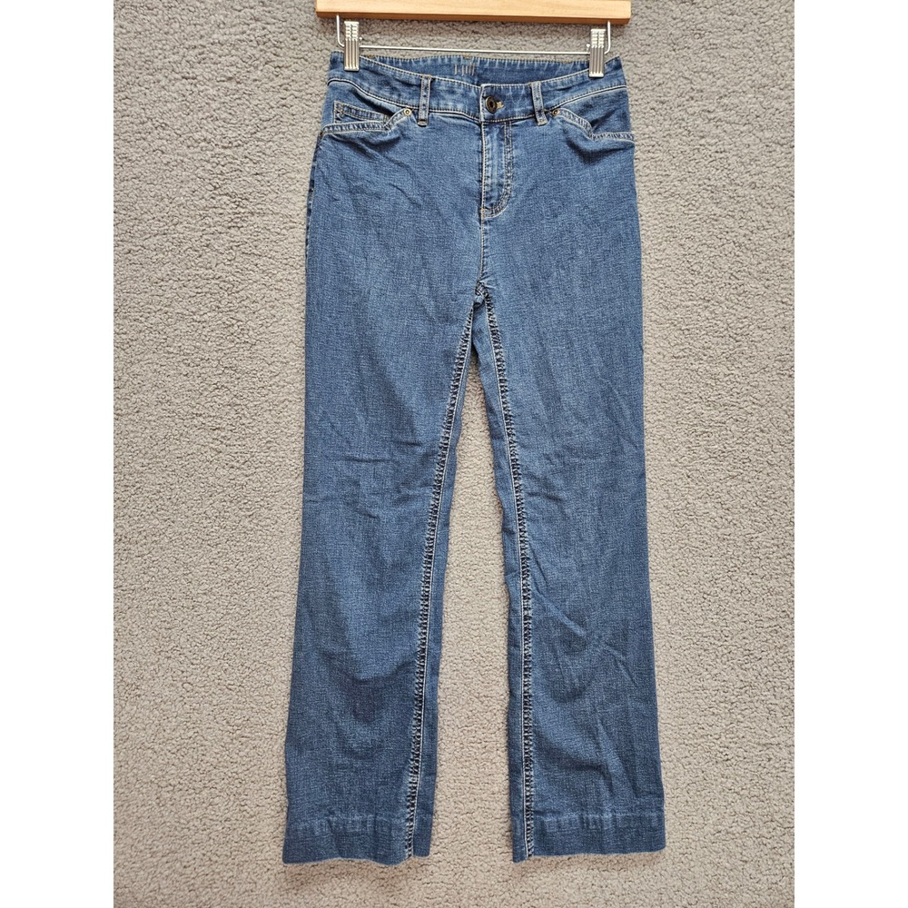 J. Jill Boot Cut Jeans 2P Blue Stretch Tried & True Fit Denim Casual Classic